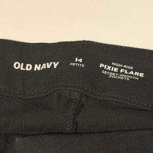 Old Navy Black High-Rise Pixie Flare Pants